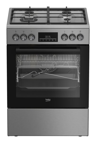 Beko FBMA61330GXDTN K&uuml;chenherd Freistehender Herd Elektro Gaskochfeld Edelstahl