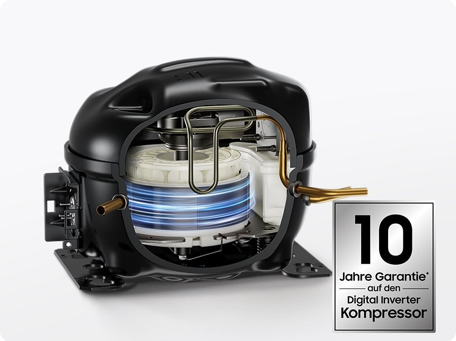 10 Jahre Garantie auf den Digital Inverter Kompressor