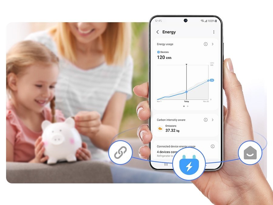 &Uuml;berwacht und verwaltet den Energieverbrauch von smarten vernetzten Ger&auml;ten f&uuml;r einen energieeffizienten Umgang im Zuhause