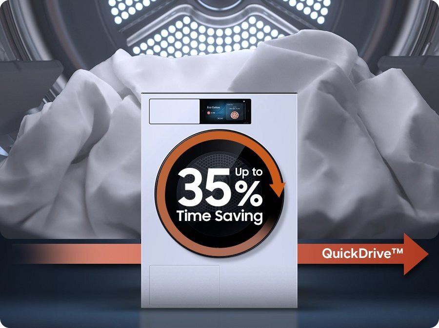 QuickDriveTM Option aktivieren und bis zu 35 % schneller trocknen