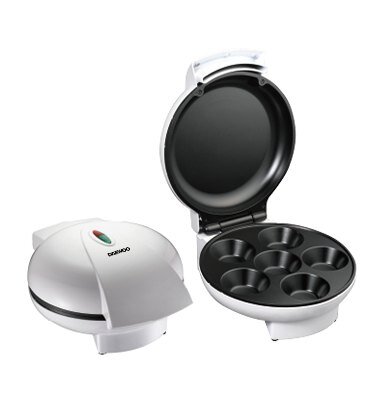 Daewoo DCC-180 Cupcake- &amp; Donut-Maker Cupcake-Ger&auml;t 6 Kuchen 1400 W Wei&szlig;