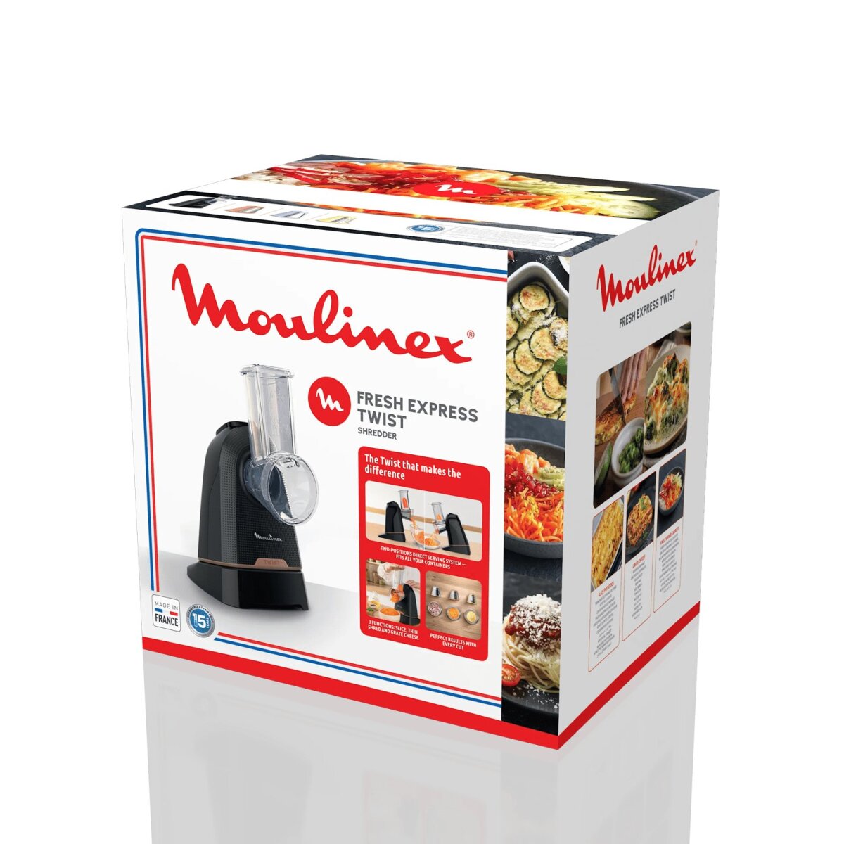 Moulinex Fresh Express Twist DK8638 Elektrische Reibe/Spiralisierer Kunststoff Schwarz