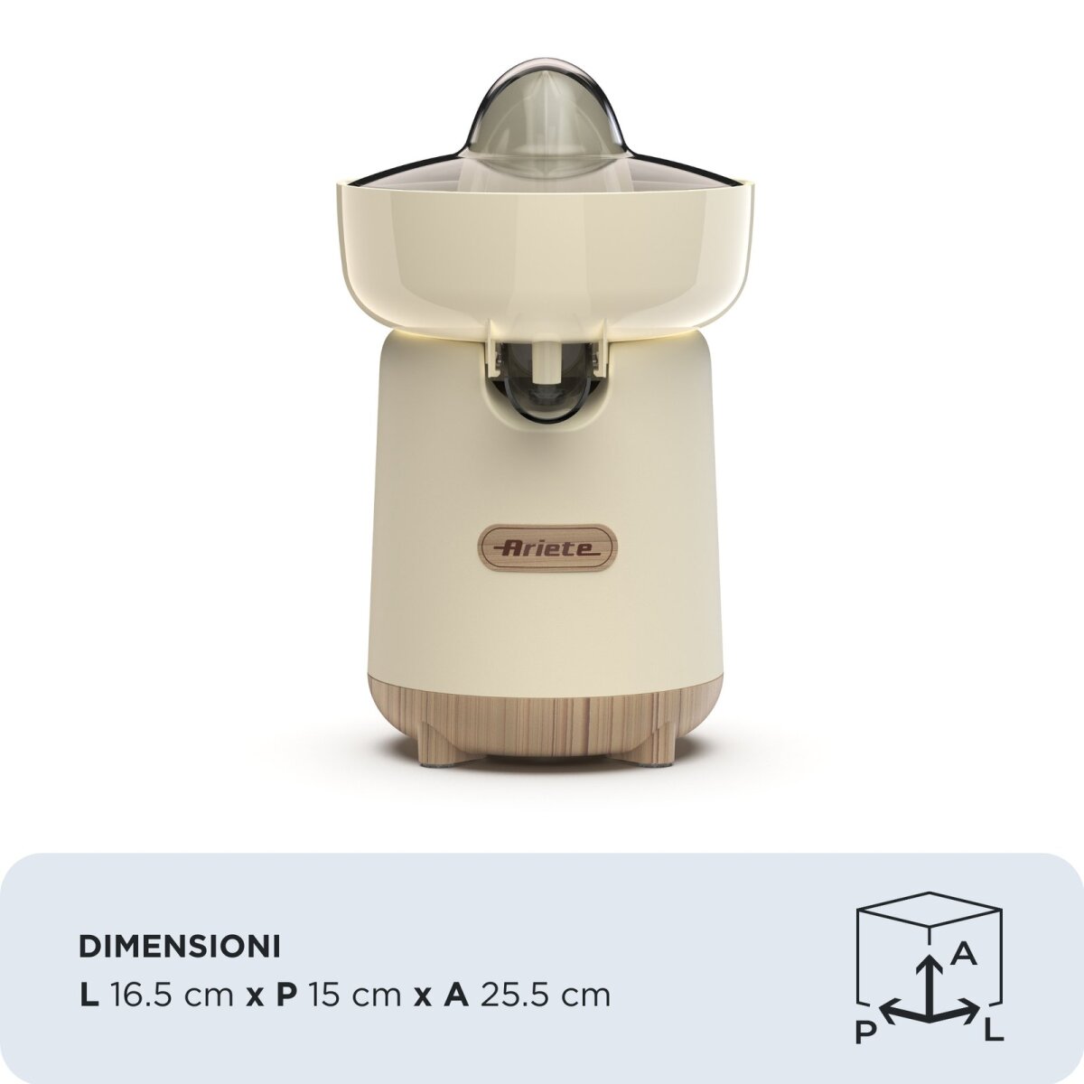 Ariete Entsafter ARI-417-BG Elektrische Zitronenpresse 0,5 l 40 W Beige