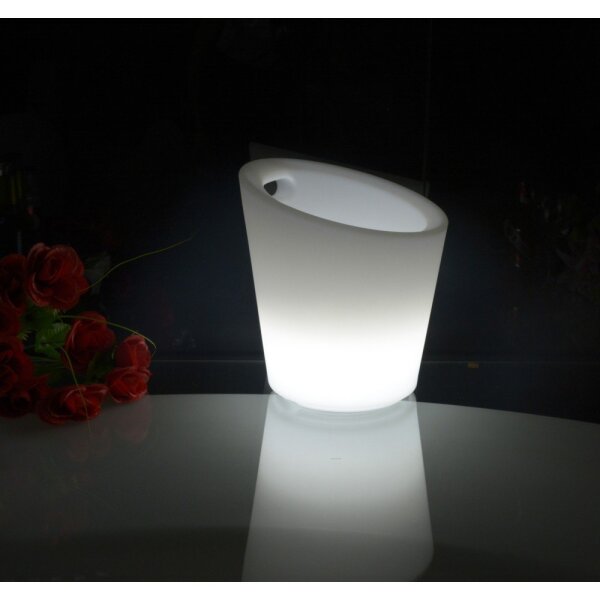 Techly I-LED ICEBUCKET Elektronischer Eisbeh&auml;lter Wei&szlig;
