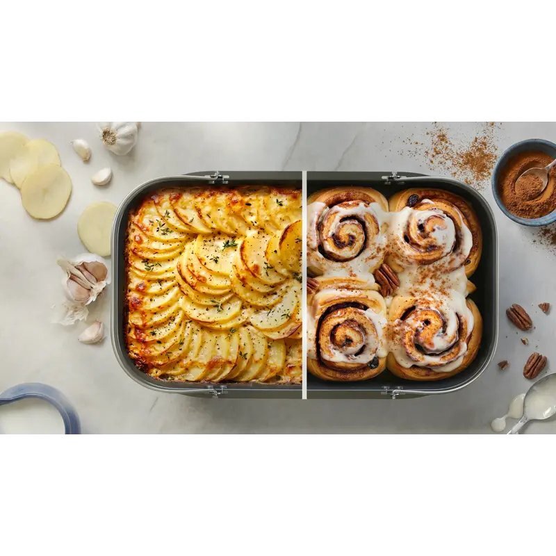 Ideal zum Backen und Kochen von Gerichten mit fl&uuml;ssiger Textur im Airfryer
