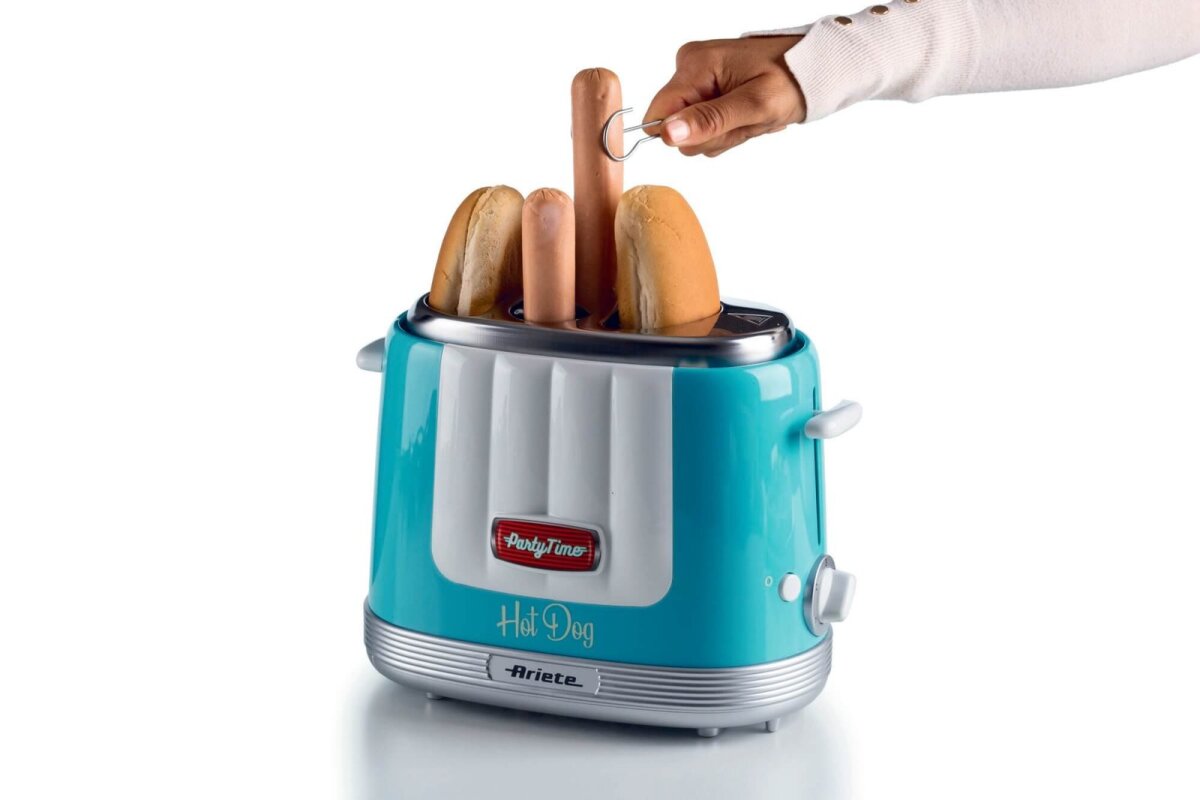 Ariete Hot Dog Ger&auml;t ARI-206-BL Hot Dog-Toaster 650 W Hellblau