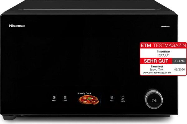 Hisense Mikrowelle, 28 l, 900 W, Buttons, Schwarz