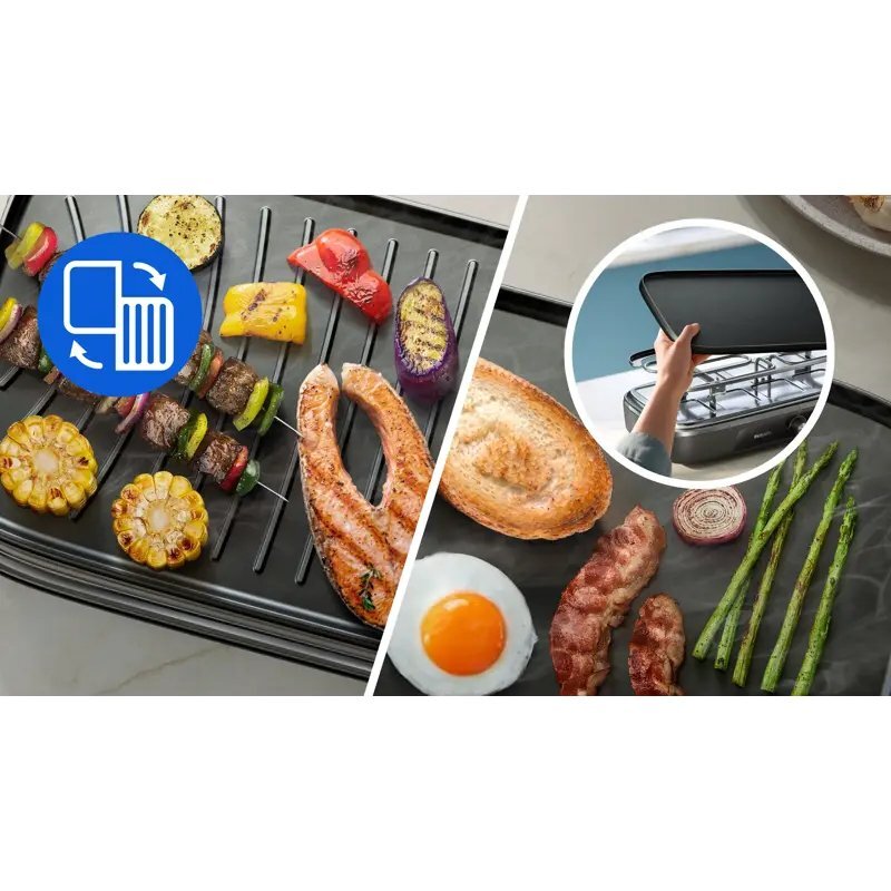 Wendbare Grillplatte f&uuml;r mehr Vielseitigkeit