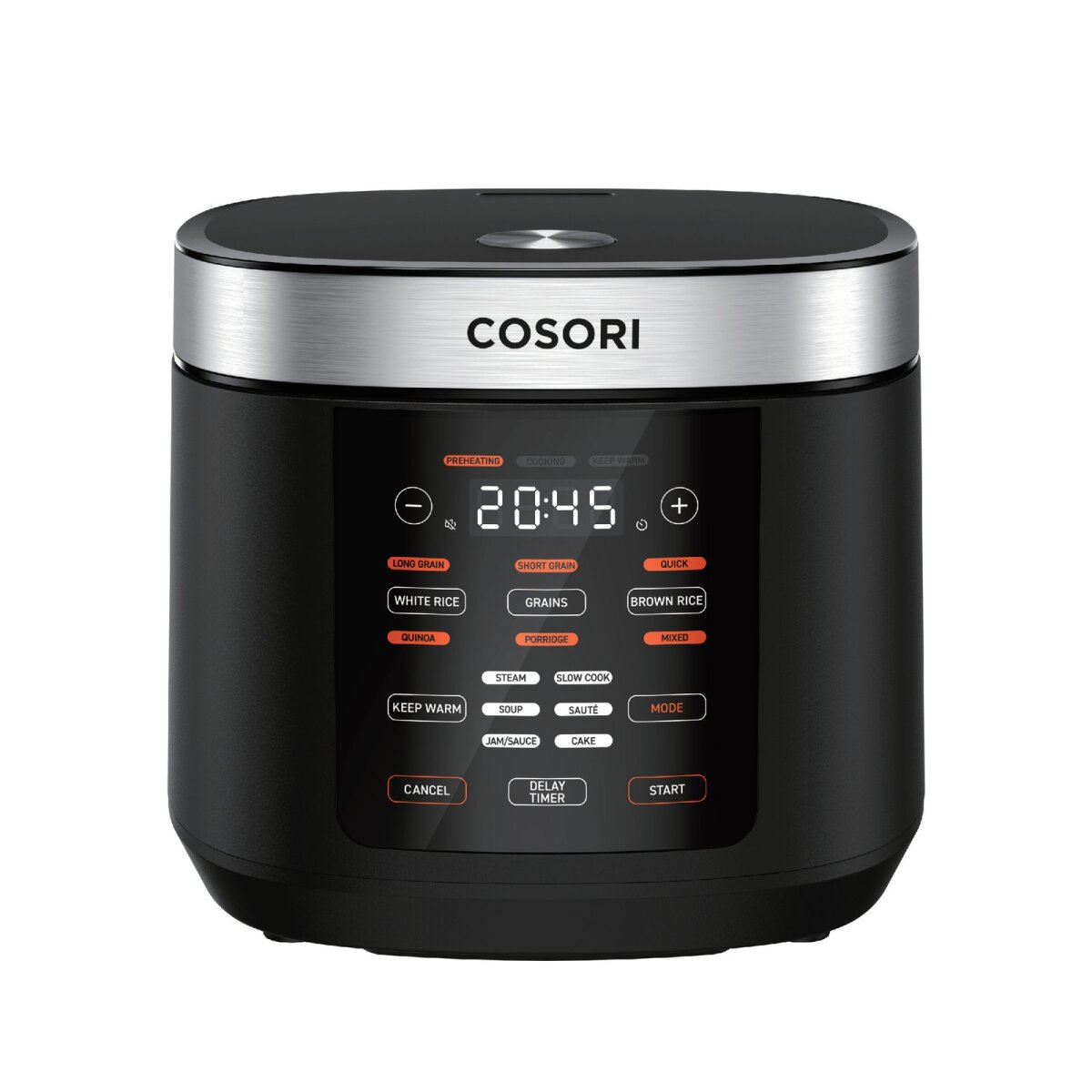 Cosori Multi-Cooker Chef Edition Reiskocher 5 l 970 W Schwarz, Silber