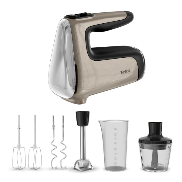 Tefal Powermix Silence 4-in-1, Handmixer, HT663A