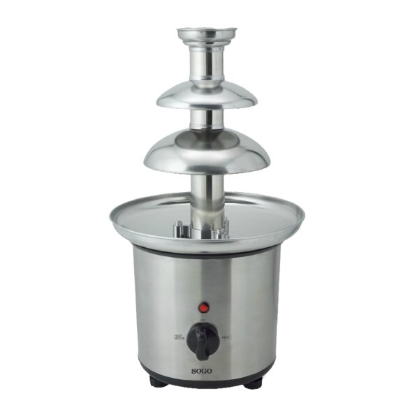 Sogo FCH-SS-11935 Schokoladenbrunnen Edelstahl 100 W 1 kg