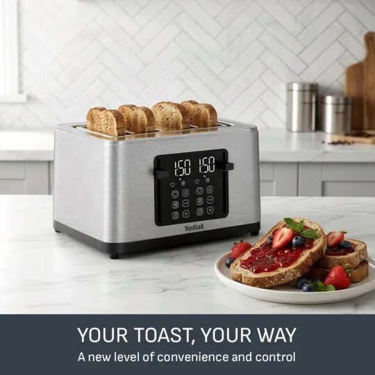 Tefal TF650DG0 Toaster 7 4 Scheibe(n) 1700 W Edelstahl