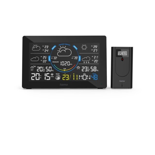 Hama 00176675 Digitale Wetterstation Schwarz DC / Batterie WLAN