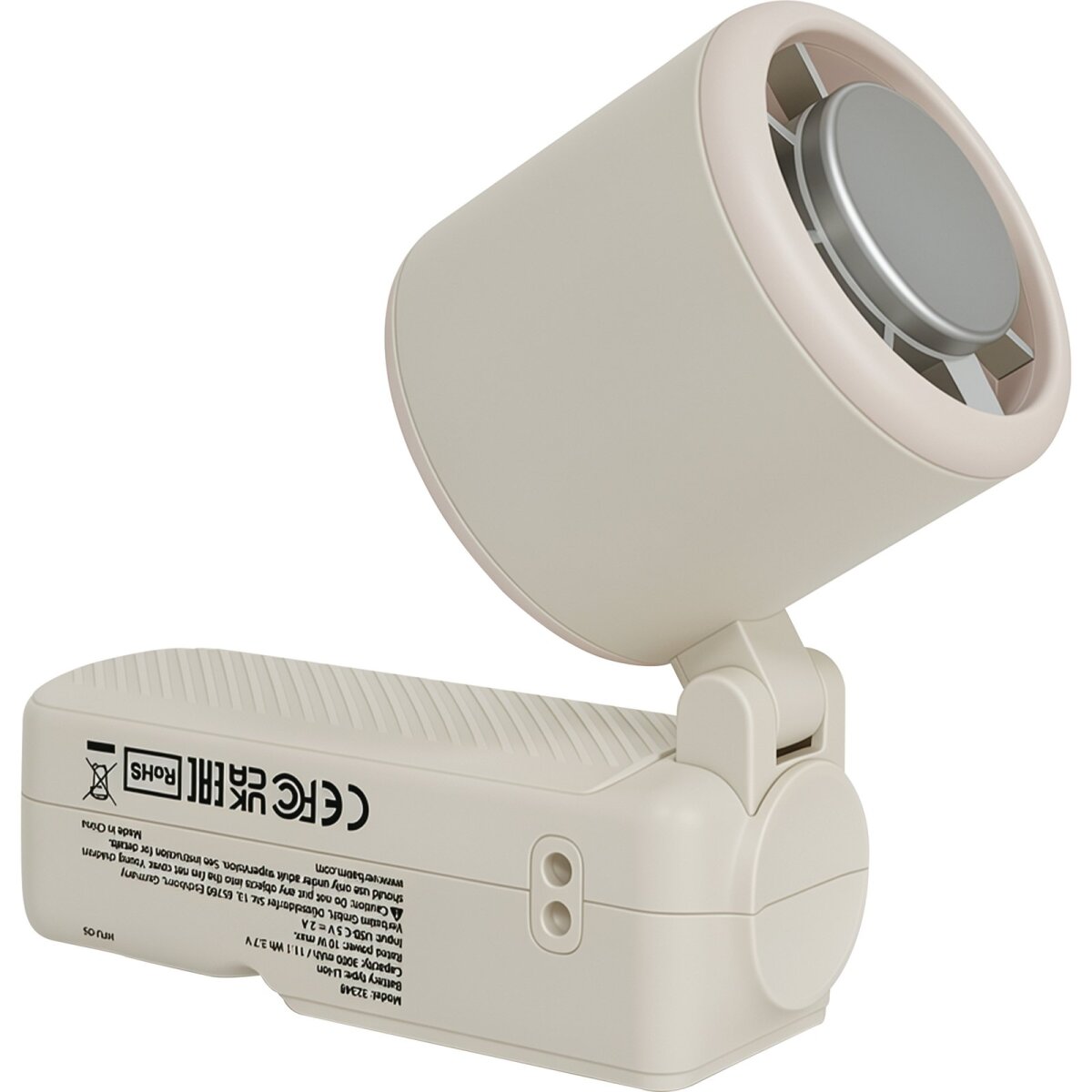 Verbatim 32348 Handzerst&auml;uber/Ventilator Wei&szlig;, Silber Handventilator