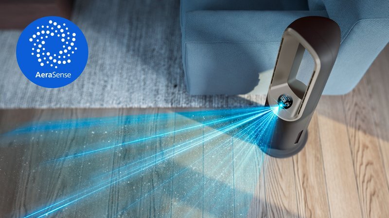 Erkennt und passt sich intelligent an die Luftqualität in Innenräumen an