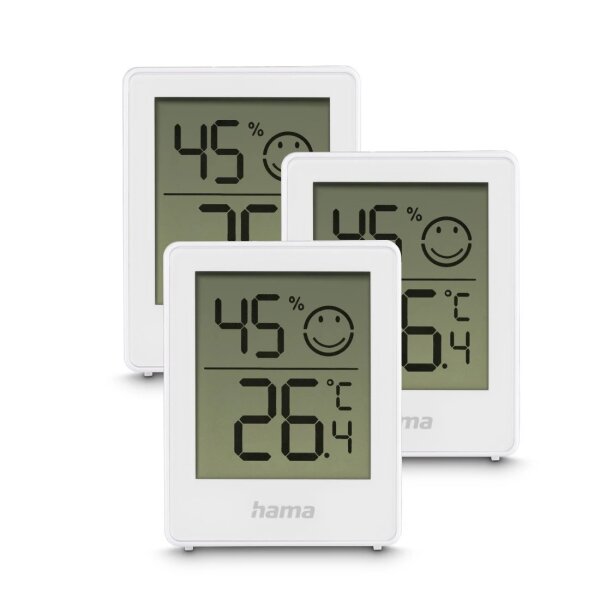 Hama Cres Elektronisches Umgebungsthermometer Drinnen Wei&szlig;