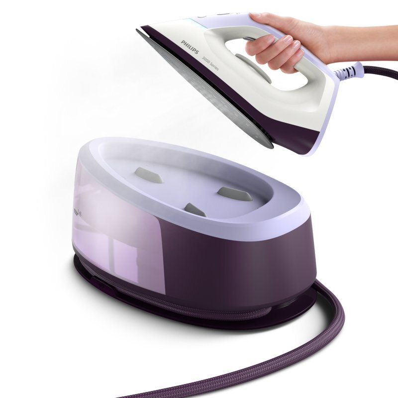 Schnelle Faltenentfernung mit 140 g/min Dauerdampf